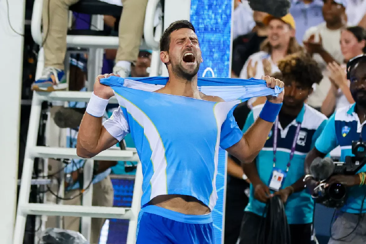 Novak Djokovic Rips His Shirt Off After Beating Carlos Alcaraz In One