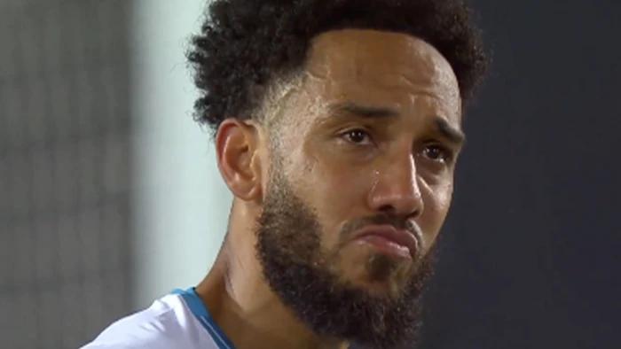 Former Arsenal star Aubameyang breaks down in tears after Euro KO