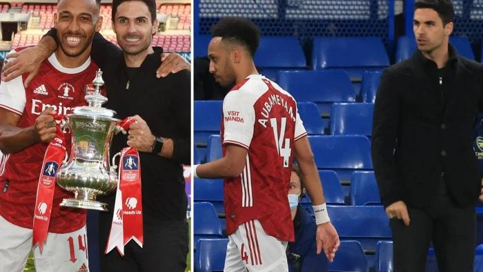 Mikel Arteta accused me of 'knifing him in the back' says Aubameyang