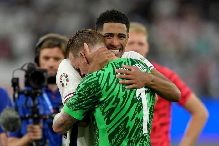 Jordan Pickford lauds ‘golden boy’ Jude Bellingham after England beat Slovakia