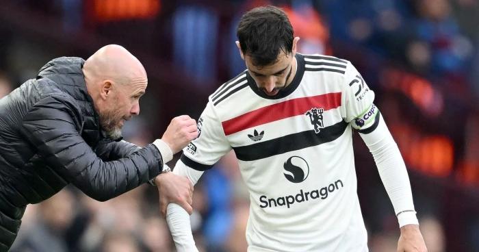 Bruno Fernandes and Man Utd players told to 'stop hiding behind Erik ten Hag'