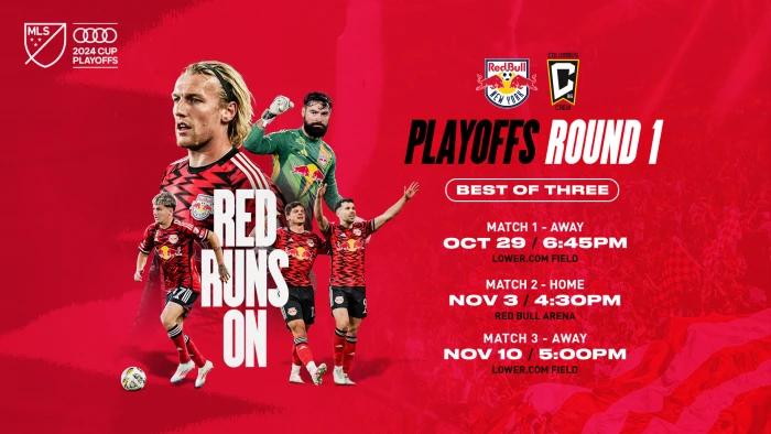 MLS Announces Schedule for Audi 2024 MLS Cup Playoffs Round One Best-of-3 Series | New York Red Bulls