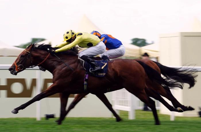 Rosallion ridden by Sean Levey on their way to winning the St James's Palace Stakes at Royal Ascot