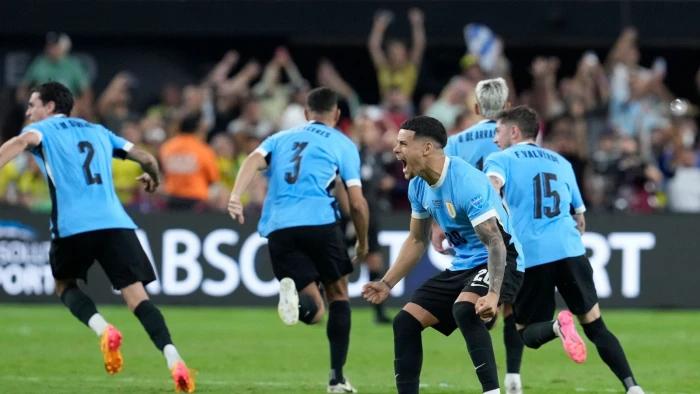 Copa America: Ten-man Uruguay knock Brazil out on penalties