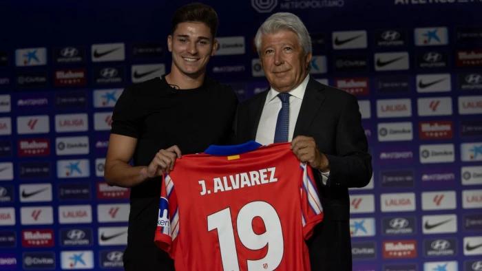 Julian alvarez signs for Atletico Madrid August 15, 2024