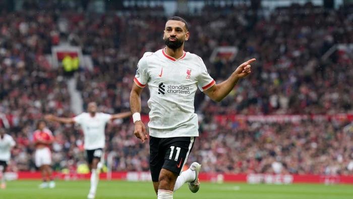 Mohamed Salah for Liverpool against Man Utd 1 August, 2024