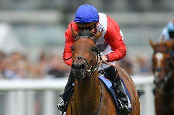 Formal ridden by Jason Watson wins the Pump Technology EBF Maiden Fillies' Stakes at Newbury