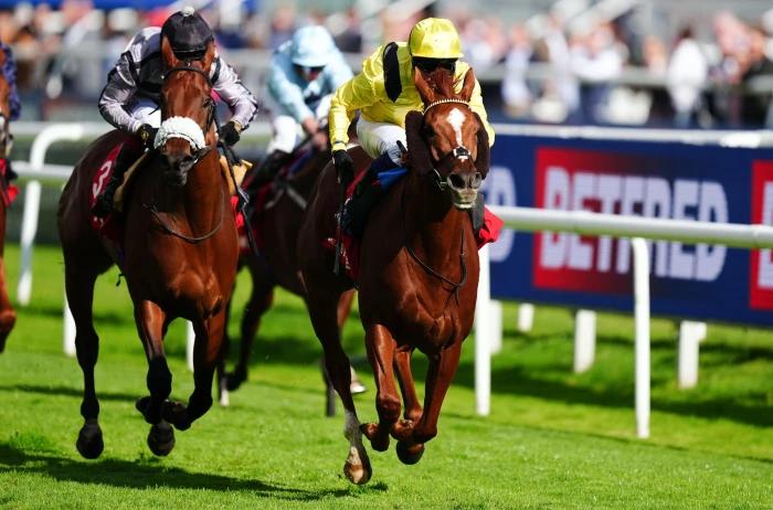 Nakheel ridden by Jim Crowley wins the Park Hill Fillies' Stakes at Doncaster