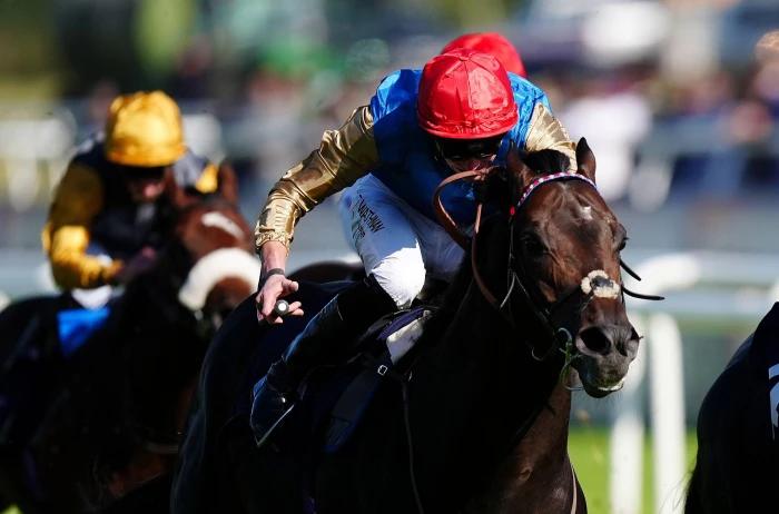 Aesterius ridden by James Doyle wins the Flying Childers Stakes at Doncaster