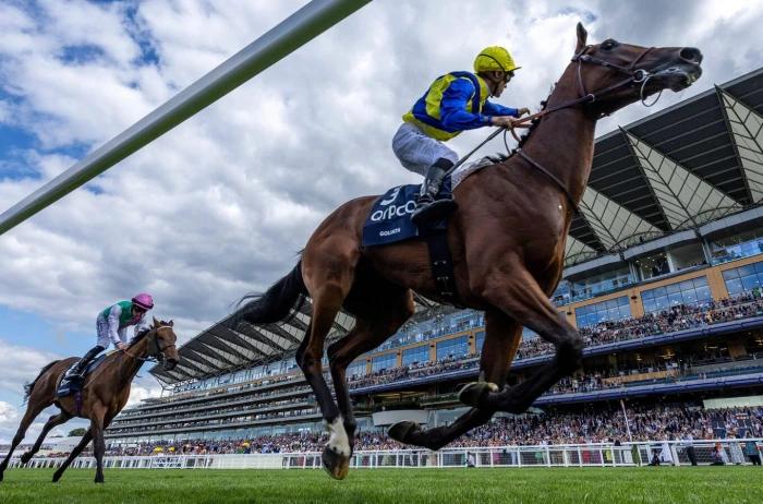 Goliath ridden by Christophe Soumillon wins King George VI And Queen Elizabeth Stakes at Ascot