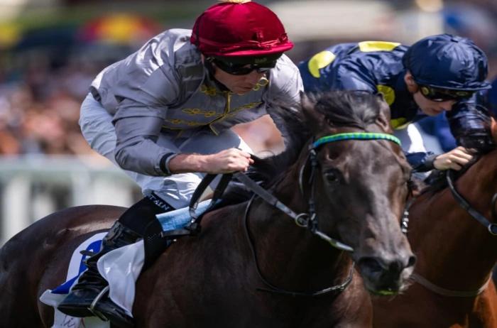 Simmering and Ryan Moore win the Princess Margaret Stakes at Ascot