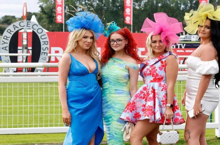 Ayr racegoers at Gold Cup Festival