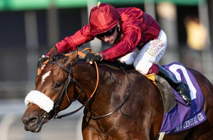 New Century ridden by Oisin Murphy wins the bet365 Summer Stakes at Woodbine