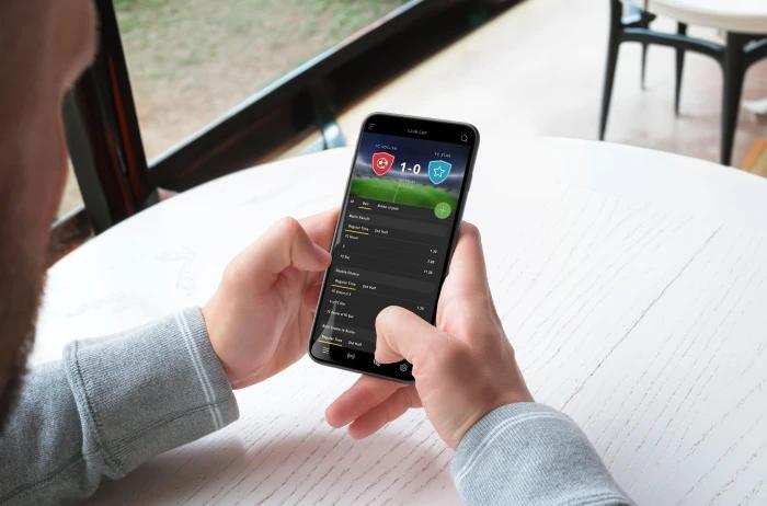 Football mobile phone betting