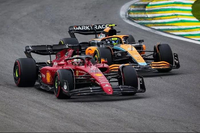 Charles Leclerc and Lando Norris