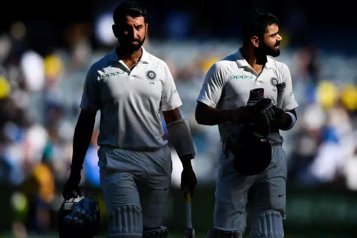 Cheteshwar Pujara and Virat Kohli