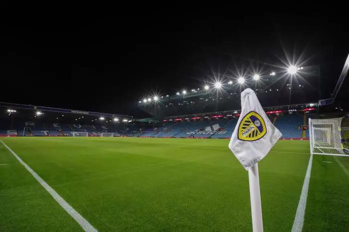 Elland Road stadium at night