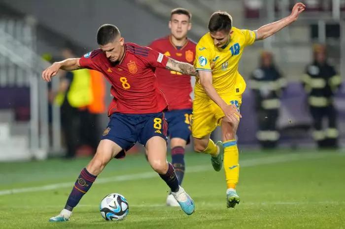 Spain vs Ukraine at Euro U21 Championship, 2023