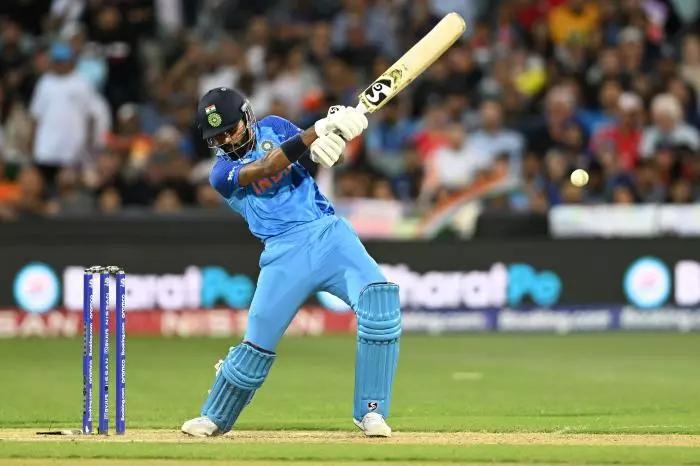 India's Hardik Pandya during the 2022 T20 World Cup