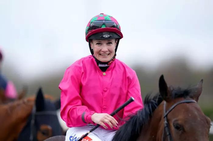 Jockey Joanna Mason prior to competing in the Huge Daily Boosts Only At BetUK Restricted Maiden Stakes - Jan 2023