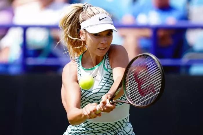 Katie Boulter in action