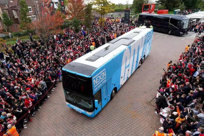 Manchester City team bus