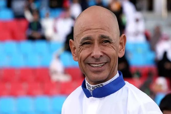 Jockey Mike E. Smith at the King Abdulaziz Racetrack in Riyadh, Saudi Arabia on 28th February 2020