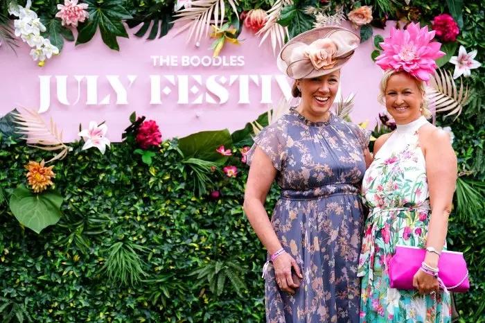 Racegoers at Newmarket's July Festival