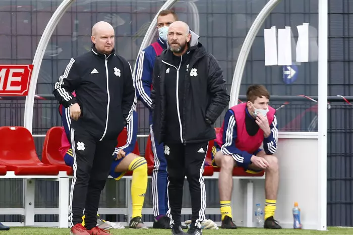 Jay Devereux manager of Hashtag United during FA Cup Qualifying - Second Round between Hashtag United and Braintree Town at The Len Salmon Stadium, Bowers and Pitsea FC, Pitsea, UK on 03rd Oc