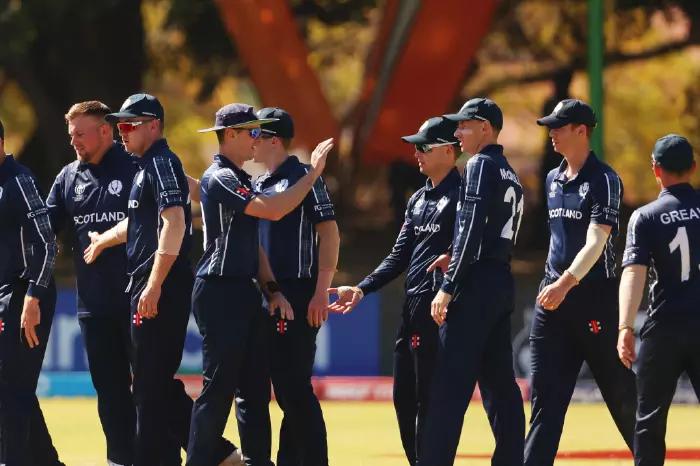 Scotland ODI wicket celebration