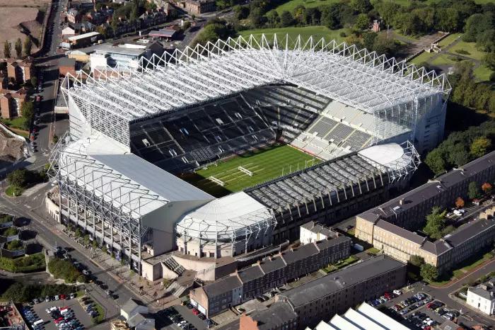 Aerial image of St James Park, Newcastle