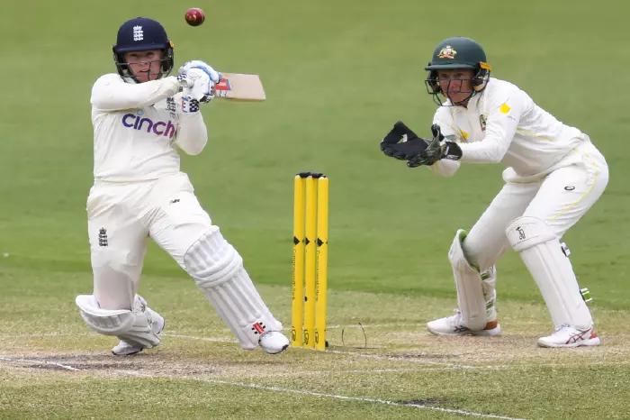 Tammy Beaumont of England in action during Day 4