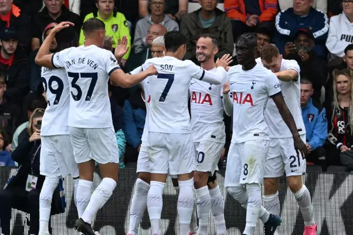 Tottenham celebrate - August 2023