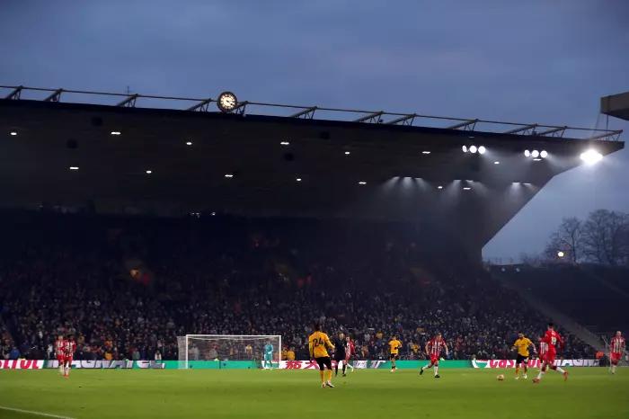 Wolves are assessing the damage to their stadium after a fire broke out on Saturday night