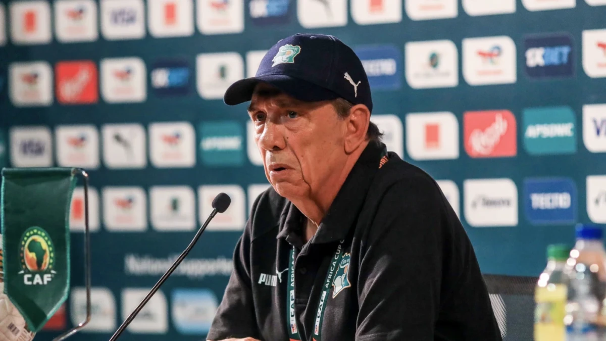 Ivory Coast coach Jean-Louis Gasset AFCON press conference 21 Jan, 2024