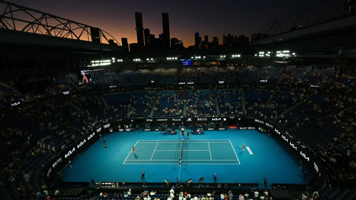 Australian Open Melbourne park night