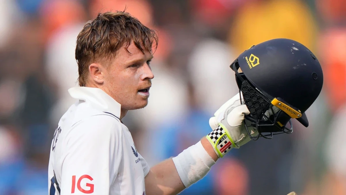 Ollie Pope scores century for England