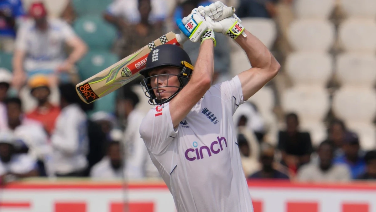 England's Zak Crawley v India