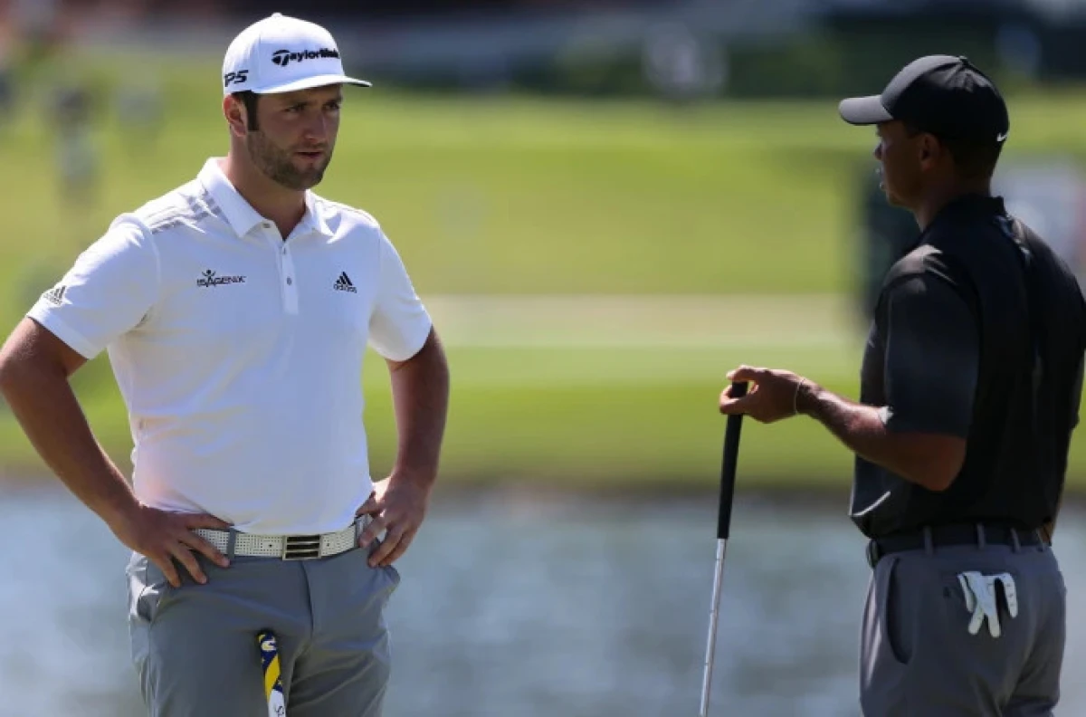 Jon Rahm and Tiger Woods