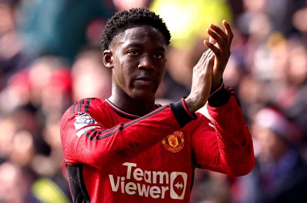 Manchester United's Kobbie Mainoo