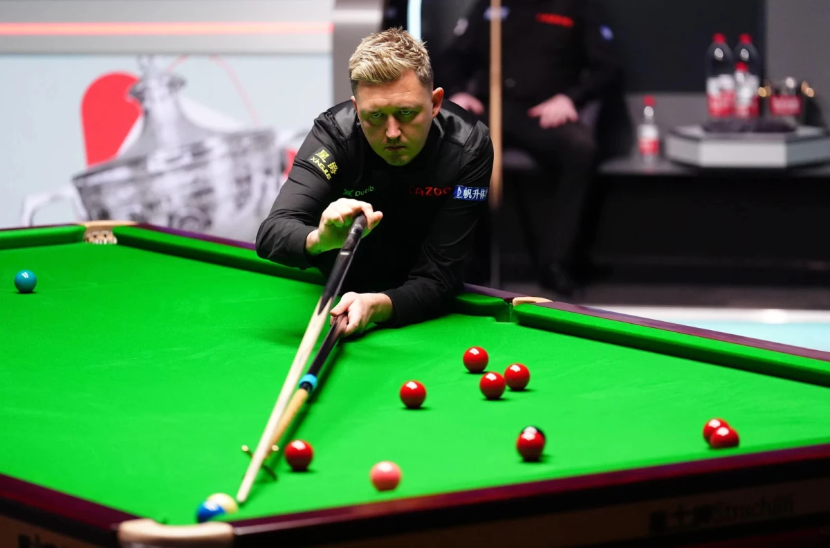 Kyren Wilson in action during the World Championship at the Crucible