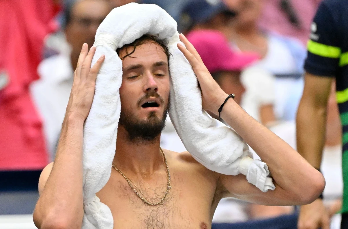 Daniil Medvedev US Open heat