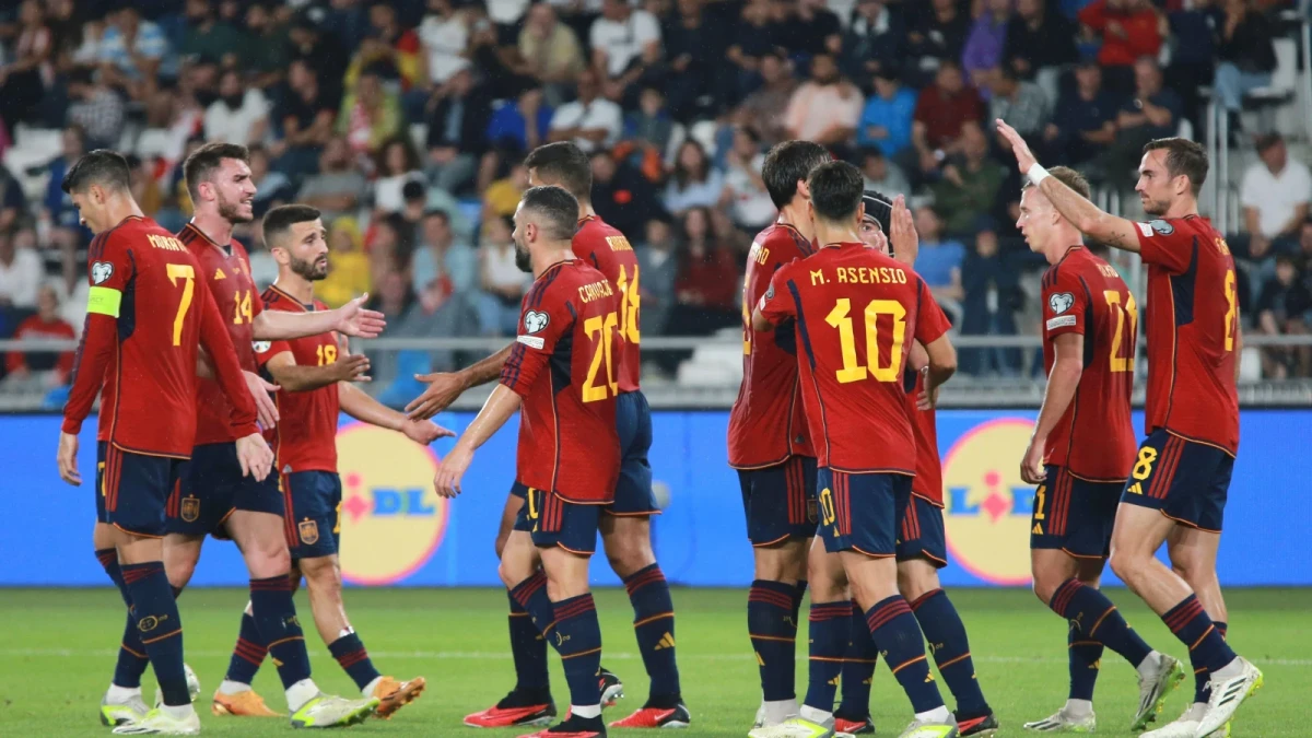 Spain beat Georgia 7-1