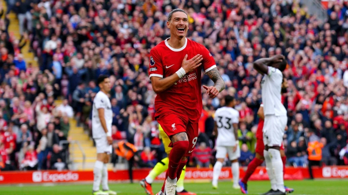 Darwin Nunez of Liverpool