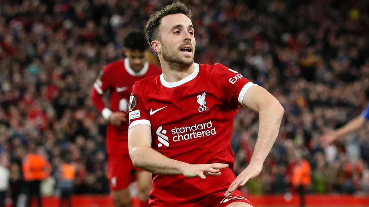 Diogo Jota scores in the Europa League