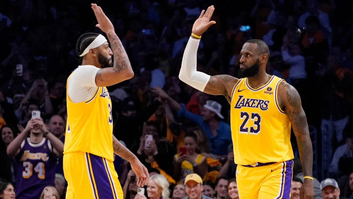 Anthony Davis and LeBron James