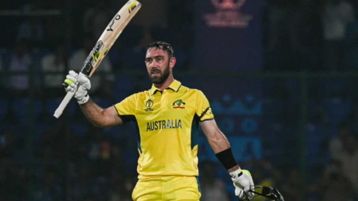 Glenn Maxwell CWC century