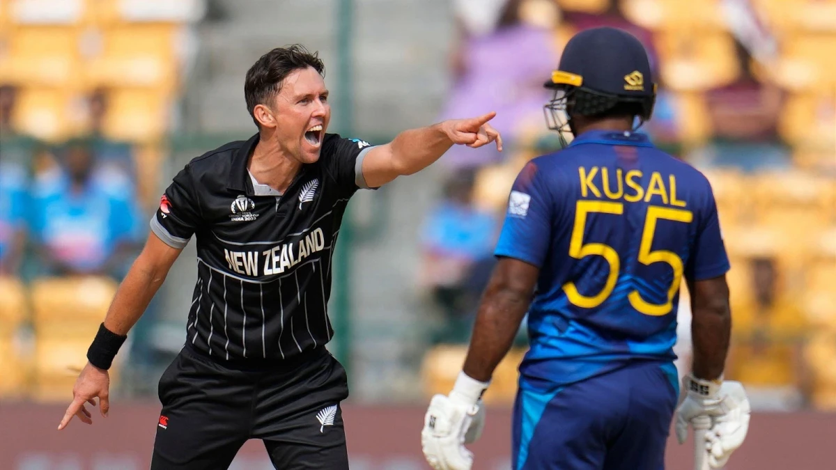 Trent Boult of New Zealand