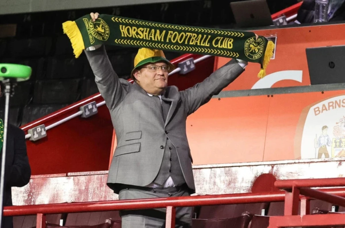 Horsham FC chairman Kevin Borrett