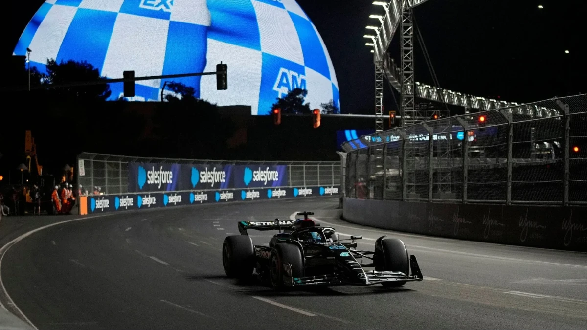 George Russell of Mercedes